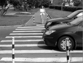 Пешеходный переход, девушка, фото http://img-2004-08.photosight.ru/