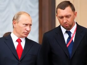 Владимир Путин и Олег Дерипаска. Фото: gazeta.lv