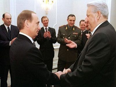 Ельцин и Путин, 1999. Источник - http://cdn.trinixy.ru/