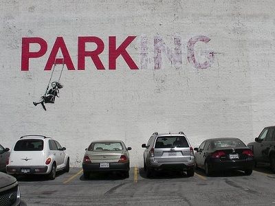 Граффити Бэнки "Parking"
