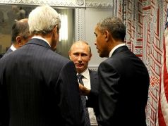 Лавров, Керри, Путин, Обама, Нью-Йорк, 28.9.15. Источник - kremlin.ru/events/president/news/50393