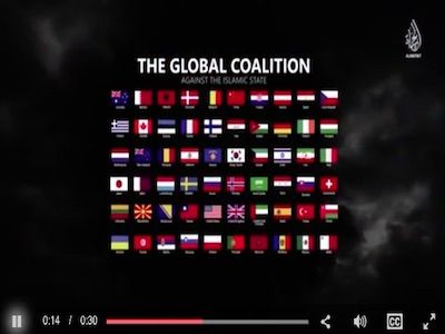 Скрин видео ИГИЛ о коалиции против него