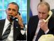 Президент США Барак Обама и президент РФ Владимир Путин. Фото: politpuzzle.ru