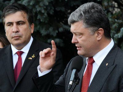 Михаил Саакашвили и Петр Порошенко. Фото: apostrophe.com.ua