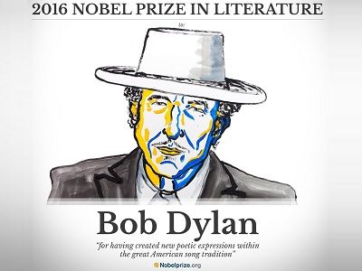 Боб Дилан. Фото: twitter.com/NobelPrize