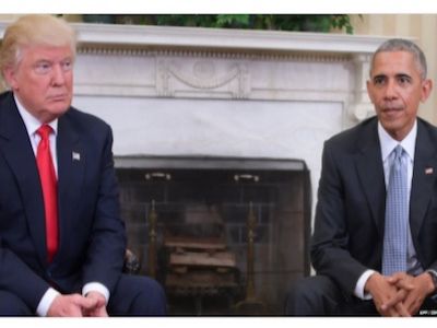 Обама и Трамп. Фото: twitter.com/BBCBreaking
