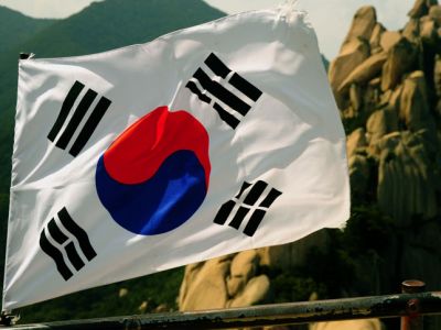 Флаг Южной Кореи. Источник - thevegetariantraveller.com