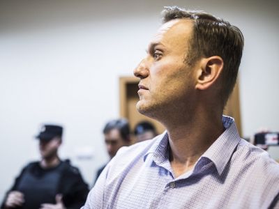 Алексей Навальный в зале суда, 2.10.17. Фото: navalny.feldman.photo
