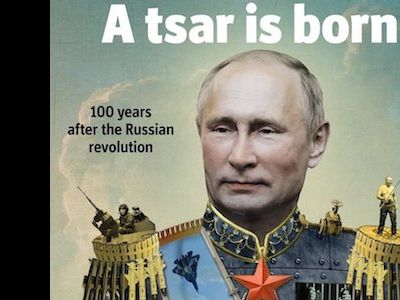 Путин-царь. Фото: twitter.com/TheEconomist