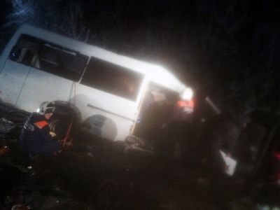 Авария с микроавтобусом в Марий Эл. Фото: МЧС