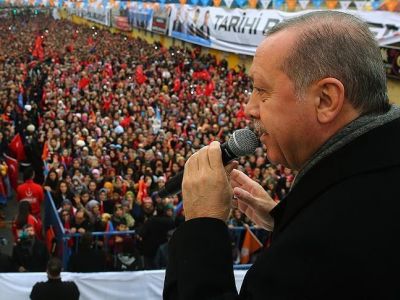 Выступление Р.Эрдогана в провинции Бурса, 21.1.18. Фото: aa.com.tr