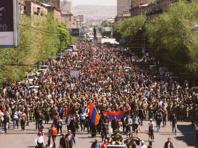 Ереван празднует победу революции, 23.4.18. Фото: t.me/worldprotest