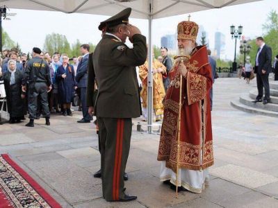 Патриарх Кирилл (Гундяев) в Минске 15.10.18. Фото: t.me/belamova