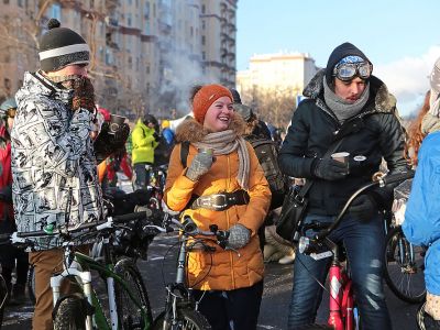 Велопарад в Москве в 2017 году. Фото: wordpress.com