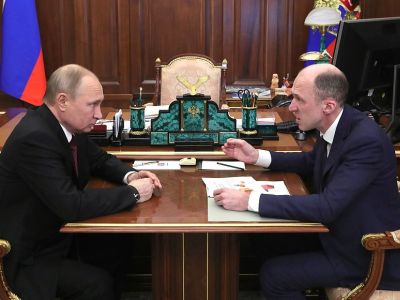 Встреча Владимира Путина с Олегом Хорохординым. Фото: Кремль.Ru