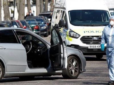 Нападение на авто посла Украины в Великобритании. Фото: Breitbart News