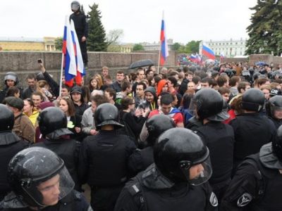 Митинг в Петербурге 10 августа. Фото: dp.ru