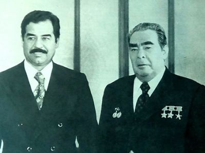 Саддам Хуссейн и Л.И.Брежнев, 1977 г. Фото: ТАСС