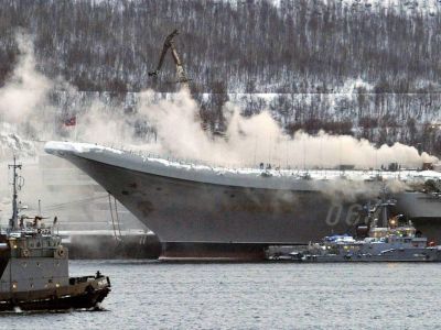Пожар на авианесущем крейсере "Адмирал Кузнецов", 12.12.19. Фото: ТАСС