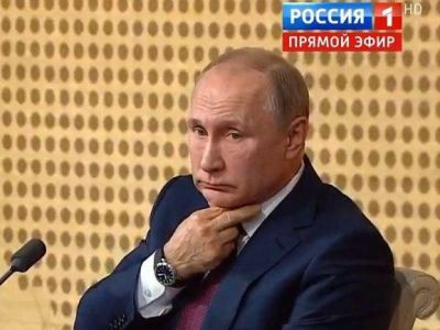 Владимир Путин на пресс-конференции 19.12.19. Скрин видео "Россия-1"