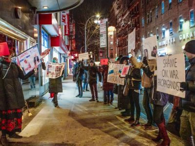 Протест в Нью-Йорке против Игоря Бутмана. Фото: Courtesy