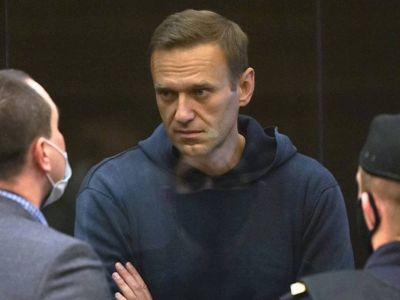 Алексей Навальный в зале Мосгорсуда. Фото: ТАСС
