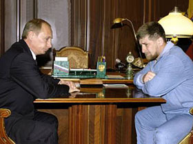 Кадыров и Путин. Фото с сайта lenta.ru