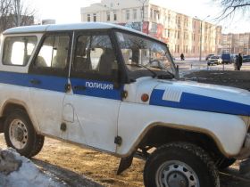 Автомобиль полиции в Железногорске. Фото с сайта reporter.rian.ru