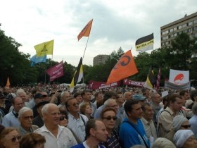Митинг "Парнаса" в Новопушкинском сквере. Фото: Каспарова.Ru