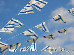 Флаги Израиля. Фото: t.me/leonidnevzlin